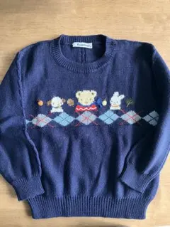 familiar 動物柄 ニットセーター 120cm