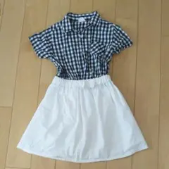 ブリーズギンガムチェックワンピース120