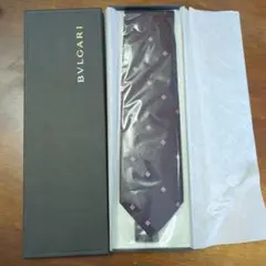 BVLGARI ダークパープル ネクタイ