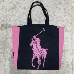 ポロラルフローレン トートバッグ ピンク polo ralph 古着