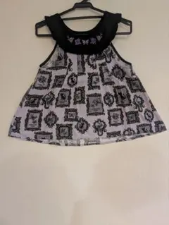 【ANNA SUI mini美品】チュニック ワンピース L ノースリーブ 総柄