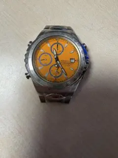 【ジャンク品】オリエント マーカス・グロンホルム 自動巻き（イエロー） ジャンク品】オリエント マーカス・グロンホルム 自動巻き（イエロー