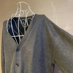 グレー Vネック カーディガン