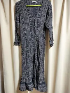 6/15までSALE！SNIDEL ボタン付きVネックロングワンピース サイズF