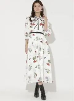定価¥21,890 AND COUTURE サンセットフラワーフリルワンピース - メルカリ