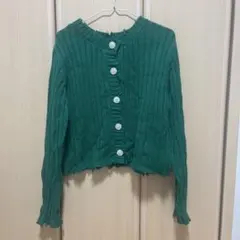 レディース トップス グリーン ニット RETROGIRL