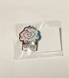 万博 ミャクミャクチャレンジ Tシャツ 1等 L ネイビー黒　缶バッジシール 非売品】ミャクミャクチャレンジ 1等 Tシャツ(ネイビー)&3等缶