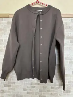 ブラウン ボタン付きアウター　F