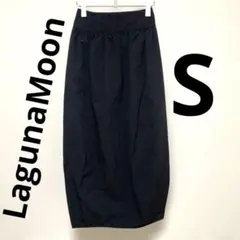 【美品】ラグナムーン タフタゲーツコクーンスカートサイズM ブラック