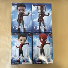 Qposket アイアンマン　スパイダーマン　2種４個セット