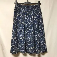 レディースギャザースカート M【ベージュ・ブラック・ブルー】