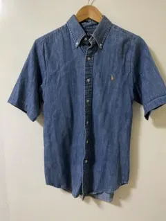 良品　ラルフローレン　半袖シャツ　デニム　メンズS レディースＭ