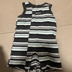 コムサイズムストライプ柄ロンパース 80センチ