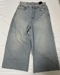 ZARA ライトブルー バギーデニム　42
