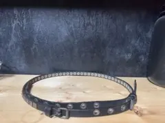 Vintage レザー　スタッズ　ベルト　セット