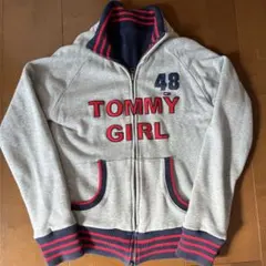 Tommy Girl ジップアップジャケット 48 グレー　リバーシブル