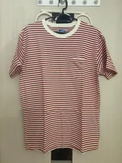 FELCO フェルコ M ボーダー ストライプ 橙色 ポケットTシャツ 