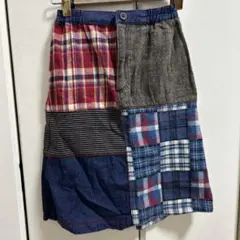 ROUGH AND RUGGED パッチワークスカート