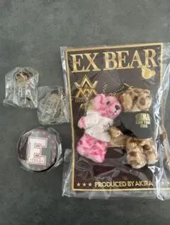 EX BEAR ぬいぐるみキーホルダー MATSU HIROガチャガチャセット