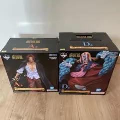 一番くじ　ワンピース　シャンクス、バギーフィギュア