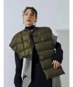 美品✨ AIGLE エーグル バラモ サーモライト 中綿ロングダウンベスト