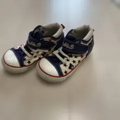 ミキハウス　DOUBLE.B 星柄スリッポンシューズ 15.0cm