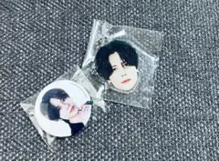 INI カプセルトイ　藤牧京介　顔アクキー　缶バッジ