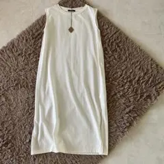 美品✨JOURNAL STANDARD ノースリーブコットンワンピース 白 F