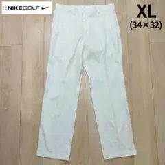 NIKE GOLF DRI-FIT フラット フロント パンツ ホワイト 34