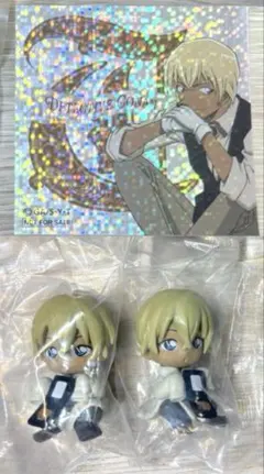 名探偵コナン ちぢませ隊 10 安室透 2点 プラザ限定 イニシャルステッカー