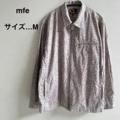 mfe メンズ ジャケット M 幾何学柄 総柄 ジップアップ 訳あり