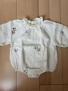 韓国服/花柄刺繍ロンパース