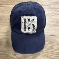希少 ラルフローレン　ラグビー ヴィンテージ加工 ナンバーパッチ　キャップ 紺のサムネイル