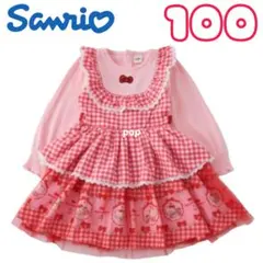 新品タグ付き　リトシー　キティちゃん　ワンピース　レッド　100