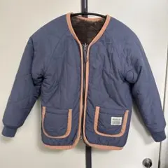 BEAMS mini ネイビー キルティングジャケット　130cm リバーシブル