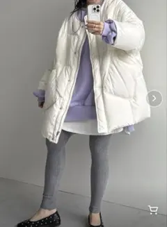 【新品】wee9s パーフェクトシルエットダウン アイボリー