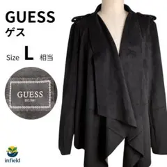 ゲス GUESS ジャケット L ブラック スエード調　未使用タグ付きのサムネイル