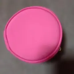 ディオールシリコン製ピンク円形ポーチミラー付き大型サイズ