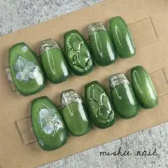 133 現品 マグネットジェル ＊ ニュアンス ネイルチップ ショートバレリーナ