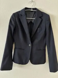 ネイビー　 スーツジャケット ストレッチ素材　5号サイズ