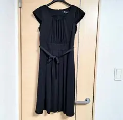 【新品未使用】ブラック ワンピース 9号 リボン付き