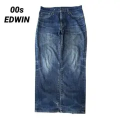 00s EDWIN grunge wide tapered denim w31