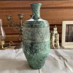 銅製　花瓶　フラワーベース