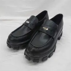 ?グラベラ Glabella 厚底ローファー ブラック系 メンズ