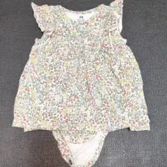 【値下】H&M 花柄オーガニックコットンワンピース 60cm