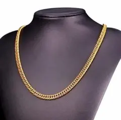 N-127G.ゴールド　ネックレス　チェーン　メンズ　シンプル　アレルギー対応