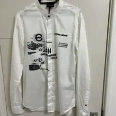 h*o様 Emporio Armani プリントシャツ ホワイト