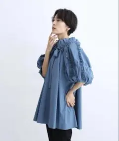 CADUNE♡レーシーフリルブラウスのサムネイル