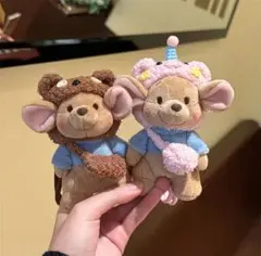 くまのぬいぐるみキーホルダー 2個セット