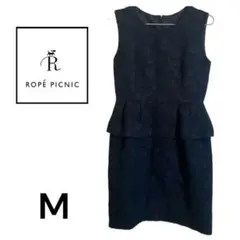 ロペピクニック ドレス ノースリーブ 膝丈ワンピース お呼ばれコーデ 上品 38